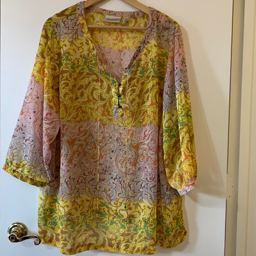 Avenue sheer boho blouse PLUS Size 22/24